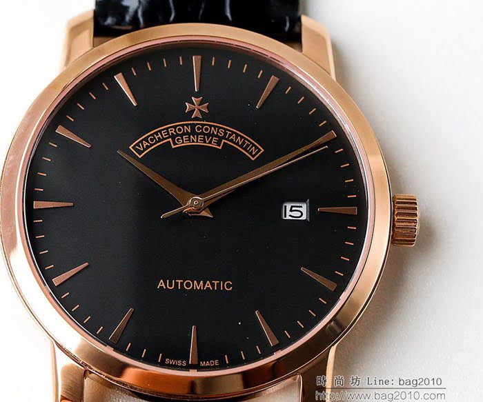 江詩丹頓 Vacheron Constantin LS精品 2018新款 進口9015機芯 小牛皮原裝蝴蝶扣 超強防水 高檔男士腕表  wssb3631